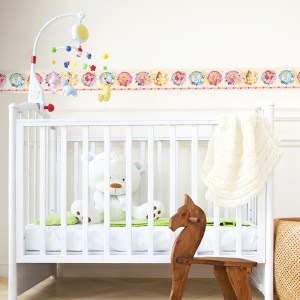 Interior decorado con Cenefa Princesas PR3509-2