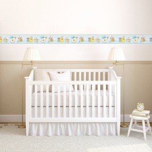 Interior decorado con Cenefa Winnie the Pooh P3510-2 